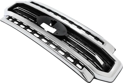 Vista 5 de HECASA Rejilla delantera compatible con Ford F250 F350 2020-2022 Super Duty Parrilla de parachoques plateada+negro