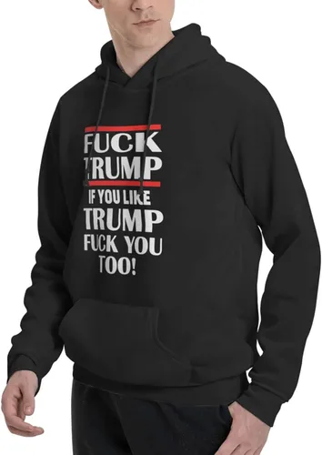 Vista 3 de GHBC 2024 Fuck Your Trump Feelings - Sudadera clásica de hip hop con bolsillo para hombre