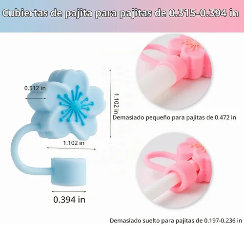 Vista 3 de 6 piezas de tapas de popote mágicas de silicona para taza Stanley de 30 y 40 oz, tapas reutilizables para popotes para accesorios de taza Stanley