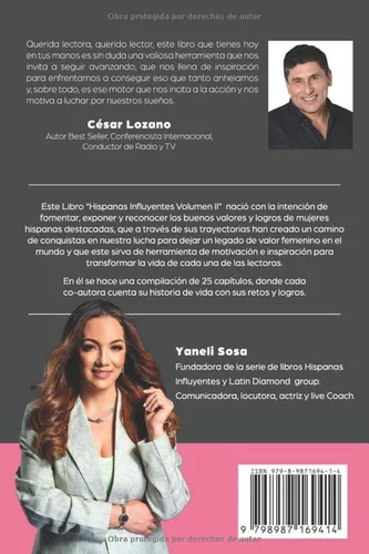 Vista 2 de Hispanas Influyentes Mujeres que te inspirarán a transformar tu vida Vol 2 (2022) (Spanish Edition)