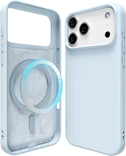 Vista 67 de oakxco Funda de silicona para iPhone 12 Pro Max, magnética, compatible con carga inalámbrica Magsafe, cubierta protectora de goma suave y delgada