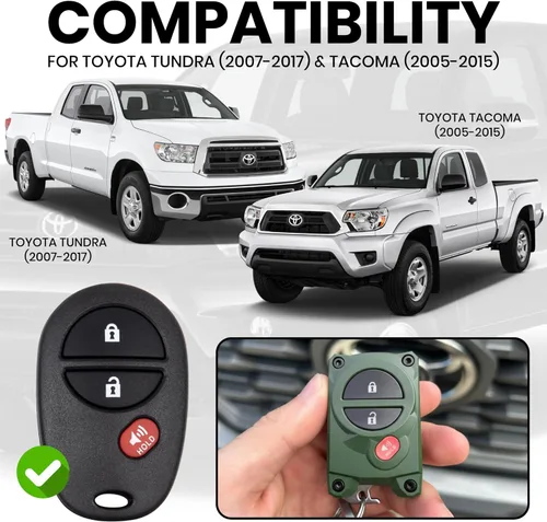 Vista 3 de Dubbs Hardware Tundra - Funda para llavero 2007-2017 – Funda para llavero Tacoma 2005-2015 accesorios de 2ª generación – Abrebotellas integrado
