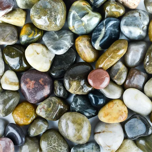 Vista 8 de 2 libras aprox. 200 piedras de río para plantas, guijarros para plantas de interior, rocas para peceras de acuario, rocas decorativas pulidas