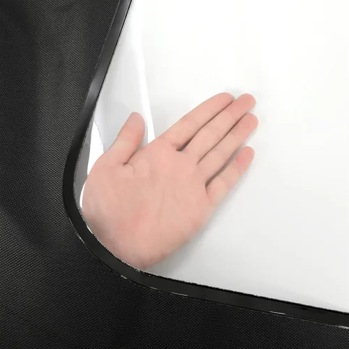 Vista 8 de HECASA Parte superior suave convertible compatible con Porsche 911,993 1995-1998 con ventana de plástico transparente de vinilo negro