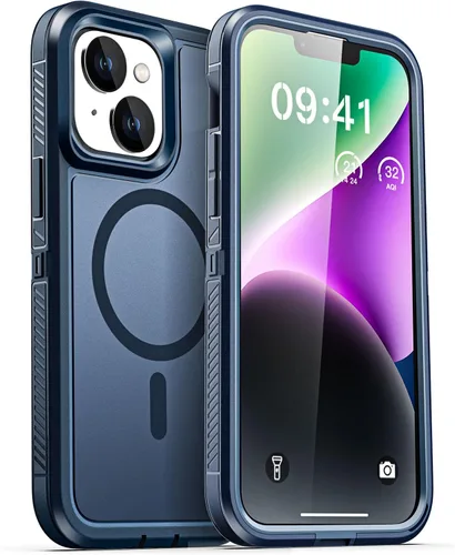 Vista 48 de AICase Funda para iPhone 13 Pro Max [compatible con Magsafe], protección magnética resistente contra caídas, cuerpo completo, a prueba de golpes, a