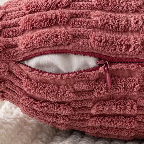 Vista 56 de MIULEE- Juego de 2 fundas de pana suave para cojín; diseño a rayas estilo bohemio, moderno, rural; decoración costera p/verano, hogar, sala de Azul