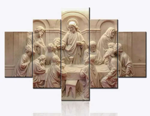 Vista 122 de TUMOVO Jesús Christian - Pintura sobre lienzo de 5 piezas