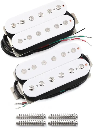 Vista 14 de FLEOR Pastillas de guitarra eléctrica Humbucker Cuello Alnico 5 Negras