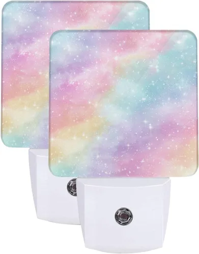 Vista 32 de Paquete de 2 luces LED de noche enchufables con diseño de calabazas de Acción de Gracias, sensor automático, hojas de otoño, juego de 2