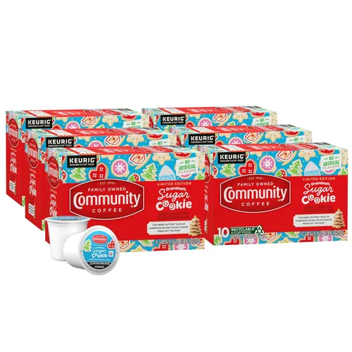 Vista 42 de Community Coffee 100% Colombia - Cápsulas de café de tostado medio oscuro, 12 unidades, compatibles con cafeteras Keurig 2.0 K-Cup, caja de 12