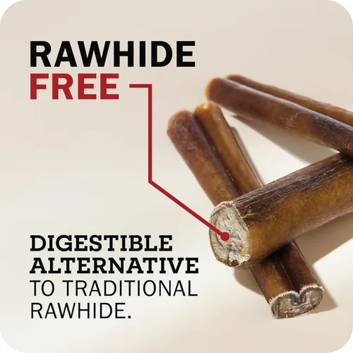 Vista 9 de Redbarn Pet Products Palitos de Matón Rectos de 5 pulgadas - Masticable para Perros de Larga Duración, Huesos de Matón Completamente Naturales
