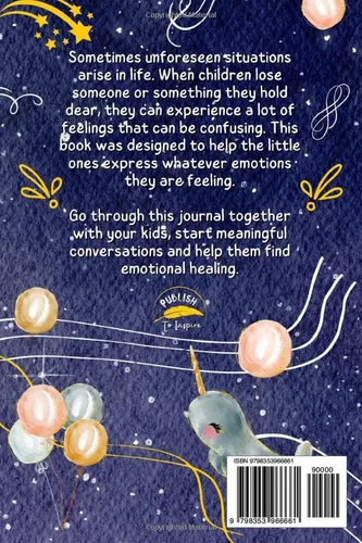 Vista 2 de Grief Journal for Kids Guided Prompts for Processing Grief & Finding Emotional Healing