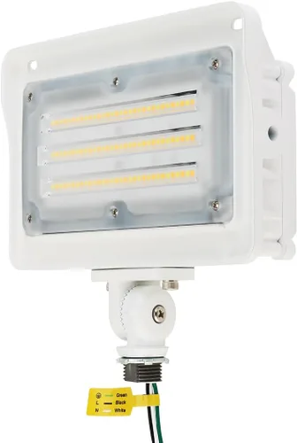 Kadision Proyector LED 50W/40W/30W, 3CCT 3000K/4000K/5000K seleccionable, fotocélula del atardecer al amanecer, luces de seguridad ajustables de