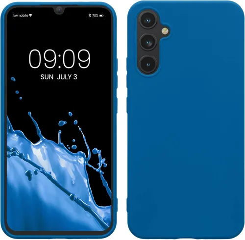 Vista 109 de kwmobile Funda compatible con Samsung Galaxy A12 - Funda protectora de silicona TPU suave y delgada - Verde oscuro mate