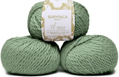 Vista 13 de 100% Hilo de Lana de Alpaca Bebé 100g Madeja Peso Grueso Teñido a Mano Hecho en Perú - Celestialmente Suave y Perfecto para Tejer y Hacer Ganchillo