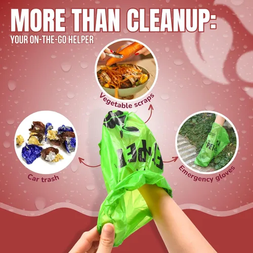 Vista 5 de Bolsas de caca para perros Pet N Pet, rollos de bolsas de caca para perros con aroma a lavanda verde, 270 unidades, bolsa para perros, bolsa