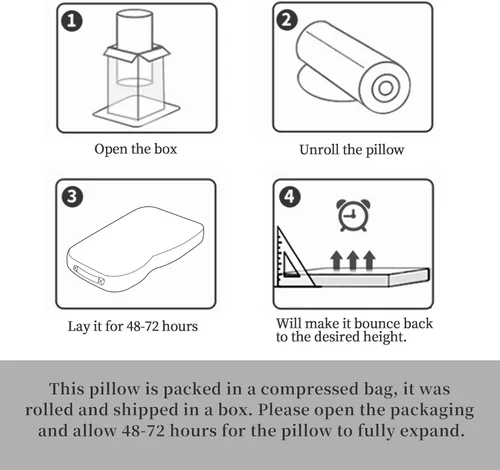 Vista 7 de Almohada de rodilla de espuma viscoelástica para dormir de lado, almohada entre las piernas con funda extraíble para alinea la columna vertebral