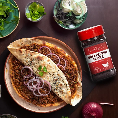 Vista 8 de Eastanbul Urfa Biber, 5.6 onzas, hojuelas de pimienta Urfa, Isot, hojuelas de chile moderadamente picante, pimienta turca roja negruzca para cocinar