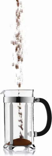 Vista 3 de Bodum Chambord - Cafetera de prensa francesa, 51 onzas, 1.5 litros, cafetera de prensa francesa cromada y Chambord, 17 onzas, 0.5 litros, cromo