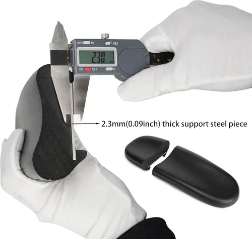 Vista 2 de Reposabrazos de repuesto para silla de oficina, almohadillas universales de 4 pulgadas 5.5 pulgadas, orificio de montaje, 1 par, MingYi.Office