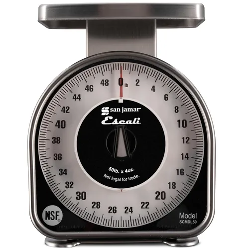 San Jamar Esfera mecánica SCMDL50 para alimentos/cocina, capacidad de 50 lb