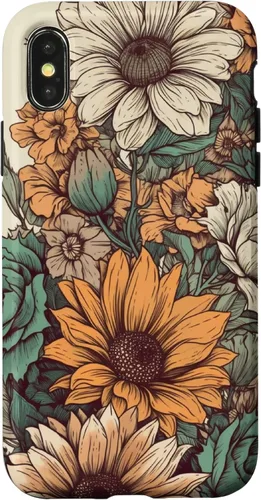Vista 5 de Western Boho Leopard Sunflowers Cactus Funda Rodeo Cowgirl para iPhone 17