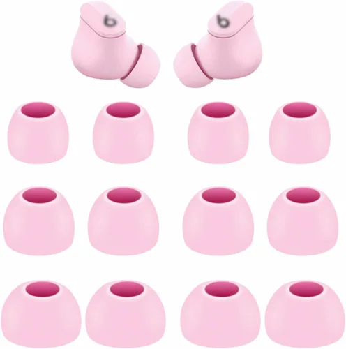 Vista 7 de 6 pares de almohadillas de silicona de repuesto compatibles con Beats Studio Buds + / Fit Pro, S/M/L 3 tamaños de auriculares, cubierta de gel