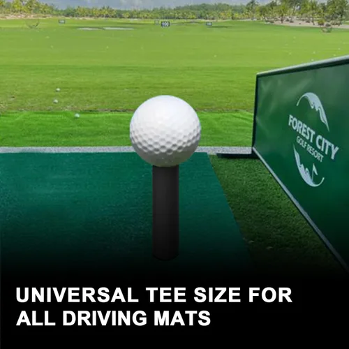 Vista 6 de Tees de Golf de Goma para Tapetes y Simuladores de Golf Interiores - Paquete de 8 Tamaños Mixtos para Campo de Práctica y Tapetes de Golf Interiores