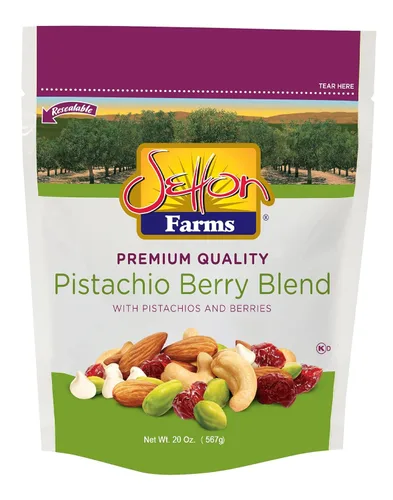 Vista 9 de Setton Farms Bolsa de mezcla de nueces de pistacho con almendras, pistachos y anacardos, bolsa resellable de 8 onzas