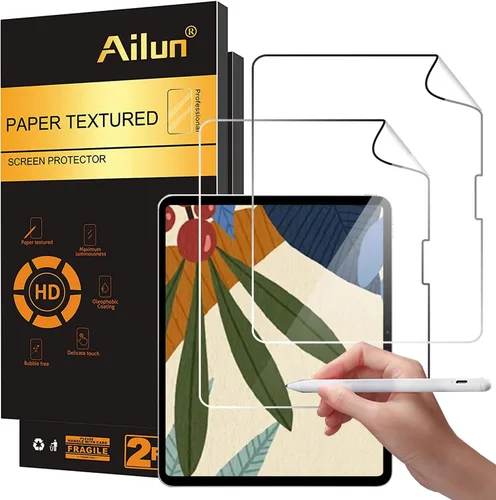 Vista 7 de Ailun Protector de pantalla con textura de papel para iPad Air 4/5 generación [10.9 pulgadas, 2022 5ª y 2020 4ª generación], iPad Pro de 11 pulgadas