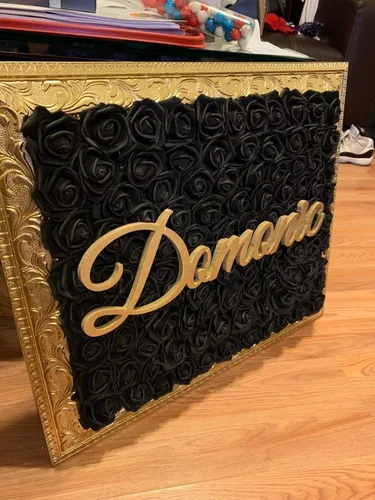 Vista 2 de 3 x 1.6 x 3 pulgadas, 100 unidades de espuma artificial 3D de tacto real sin tallo para decoración del hogar y fiesta de boda (negro)