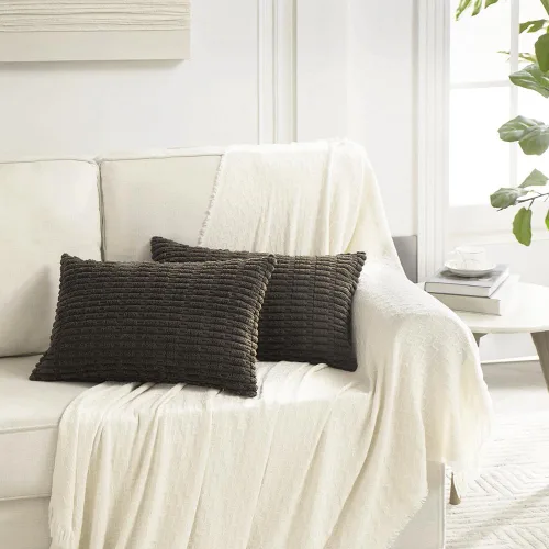 Vista 330 de Fancy Homi Paquete de 2 fundas de almohada decorativas color verde azulado de 18 x 18 pulgadas para sala de estar, sofá, cama, sofá, rústico