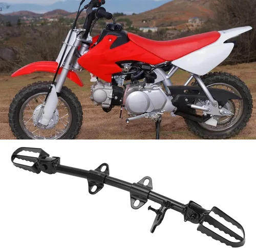 Vista 9 de Soporte de montaje de estriberas, aleación de acero para motocicleta, soporte de soporte de repuesto para CRF50 Pit Bikes Negro