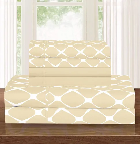 Vista 14 de Elegant Comfort - Juego de sábanas suaves de lujo, 4 piezas Marrón Chocolate