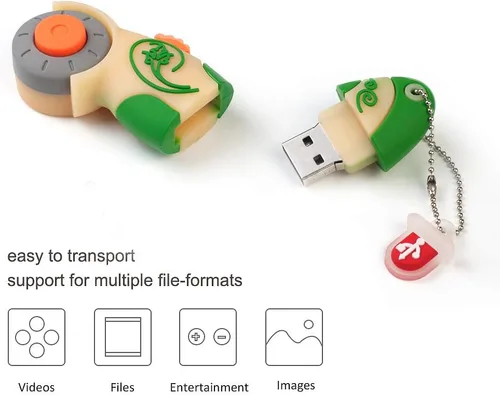 Vista 4 de LEIZHAN Novedad USB Flash Drive 16GB Rotary Cutter Forma Pulgar Drive Regalo Pendrive