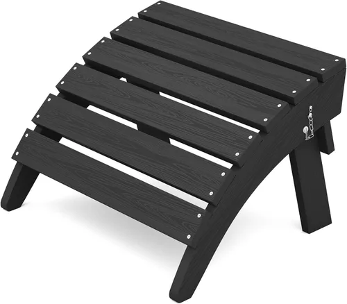 Vista 18 de KINGYES Otomana Adirondack plegable para silla Adirondack, Aruba