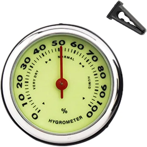 Vista 26 de Higrómetro para salpicadero de coche - Mini higrómetro para vehículo decorativo Clip para salida de aire