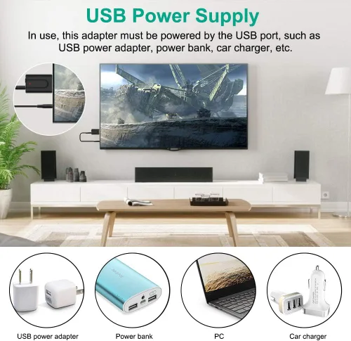 Vista 8 de Adaptador receptor transmisor Bluetooth 5.0, transmisor de audio inalámbrico portátil de 0.138 in, dongle para TV/PC/auriculares/estéreo