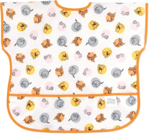 Bumkins Baberos para bebés y niños pequeños, baberos para niñas y niños, grandes para 1-3 años, babero impermeable de manga corta para niños