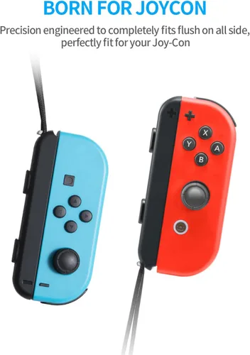 Vista 4 de Correa de muñeca para Switch Joycon Paquete de 2 piezas de repuesto de cordón para controlador Joy Con Joy-Con