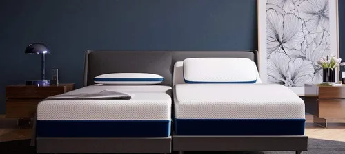 Vista 3 de Juego de sábanas divididas (5 piezas) para camas ajustables, 100% algodón egipcio de 800 hilos, tamaño California King, sábanas ajustables con Negro