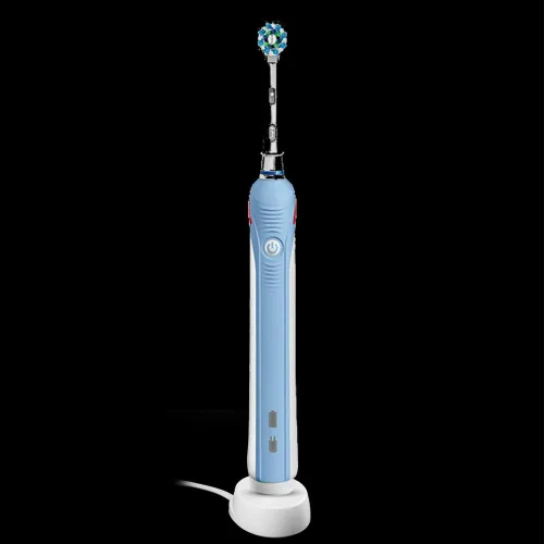 Vista 6 de Cargador de cepillo de dientes para cepillo de dientes eléctrico Braun Oral B, base de carga inductiva modelo 3757, cable de alimentación portátil