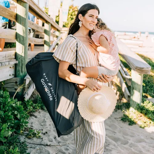 Vista 12 de Baby Delight Silla portátil Go with Me Grand Deluxe para niños Interior y exterior Gris