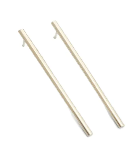 Vista 14 de 2 inch long 3mm very thin 14k yellow gold filled post bar stud earrings minimalist geometric earrings for women sterling silver post