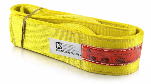 Vista 12 de DD Sling - Eslinga de elevación de nailon de 3 pulgadas x 30 pies – Fabricada en EE.UU., 8,900 lb vertical, 7,200 lb estrangulador, 17,800 lb