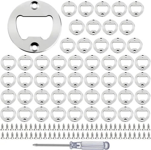 Vista 11 de Inserto para abridor de botellas, 20 juegos de insertos de acero inoxidable con tornillos y destornillador para kit de moldes de resina de Negro