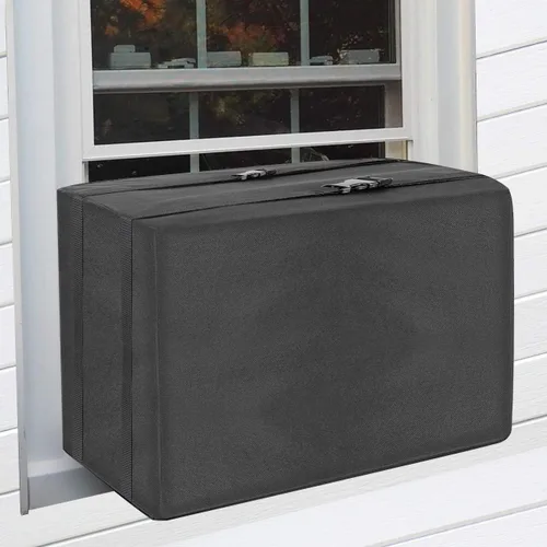 Vista 10 de Cubiertas de aire acondicionado para unidades de ventana, cubierta de aire acondicionado para unidad exterior de invierno al aire libre, resistente