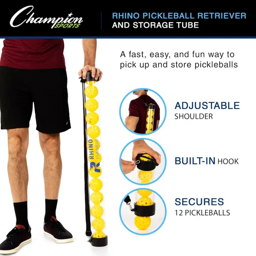 Vista 4 de Champion Sports Tubo de pickleball