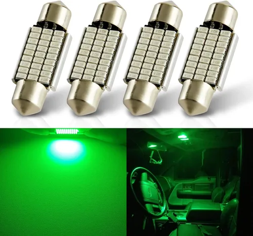 Vista 22 de AUTOGINE 4 unidades DE3022 DE3021 DE3175 3175 3022 bombillas LED Festoon 28mm 29mm 1.1" Ámbar Amarillo 3014 15-EX Chipsets para luces interiores