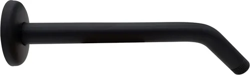 Vista 4 de Westbrass A302-1-62 1/2" IPS x 10" Brazo de ducha de montaje en pared con brida de agarre seguro, negro mate